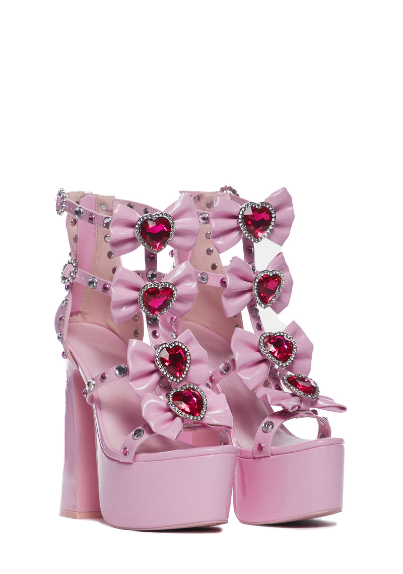 Buy Me Jewels Platform Heels