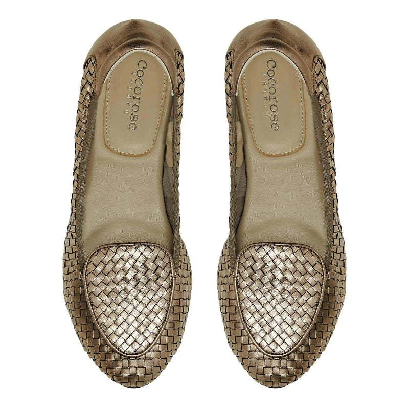 Clapham - Pewter Woven Leather Loafers