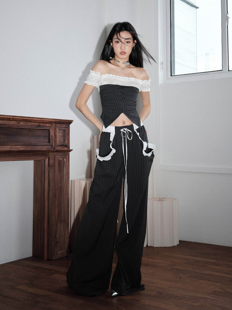 Two Tone Corset Top