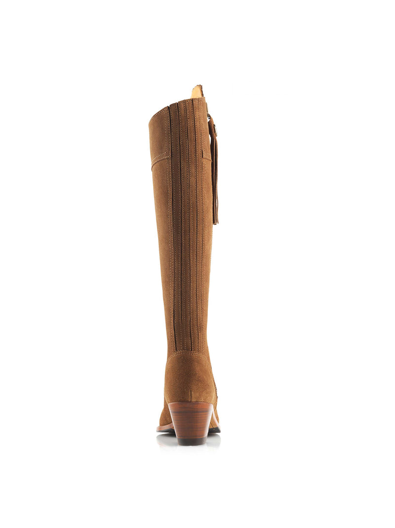 Heeled Regina (Narrow Fit) - Tan Suede