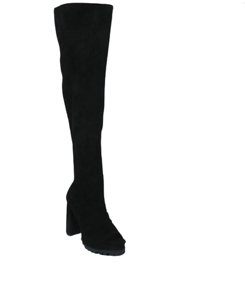 Peep Toe Over The Knee Thigh High Chunky Block Heel Boots For Women Natalie-05 By Pazzle