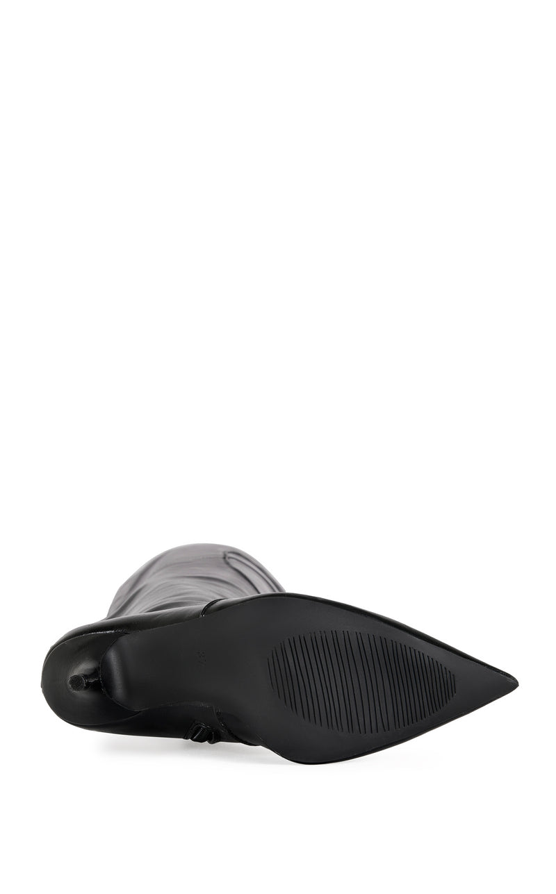 DONATO-BLACK OVER THE KNEE STILETTO BOOT