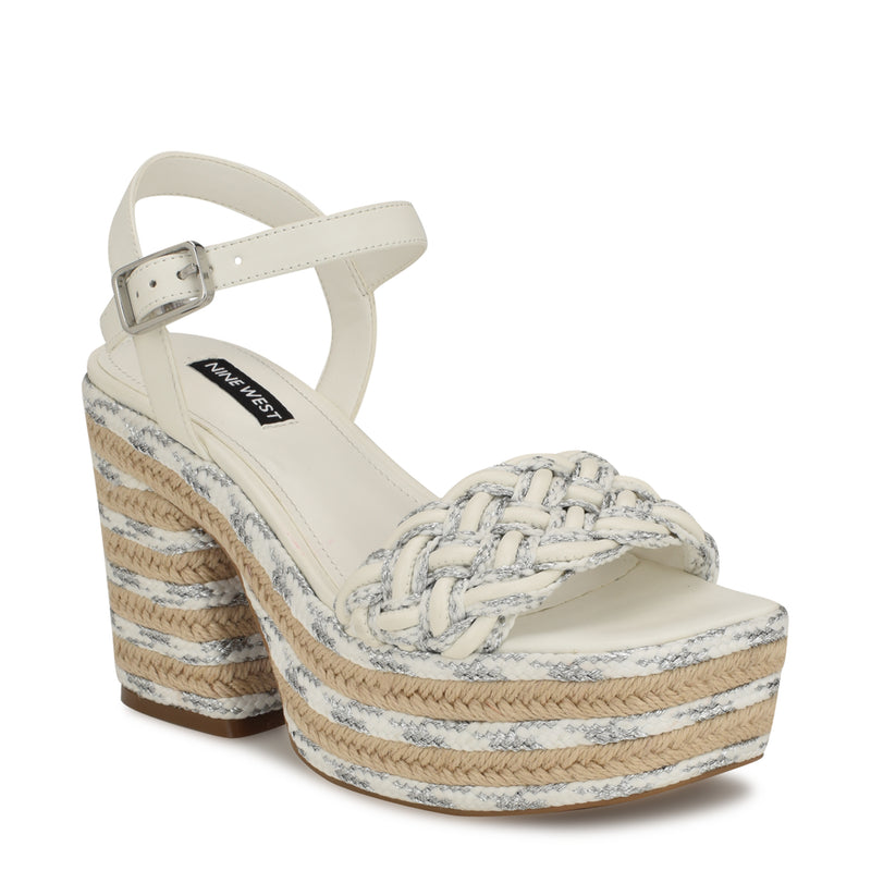 Cinka Woven Platform Sandals