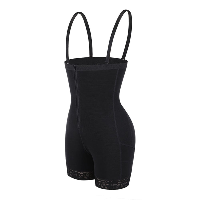 Plus Size Full Body Shaper Butt Lifter Removable Straps