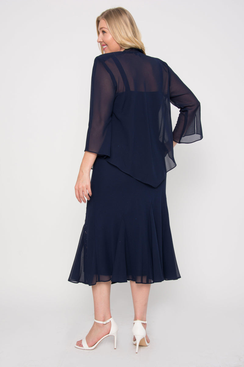 R&M Richards 358260 Plus Size Long Mother Of The Bride Dress