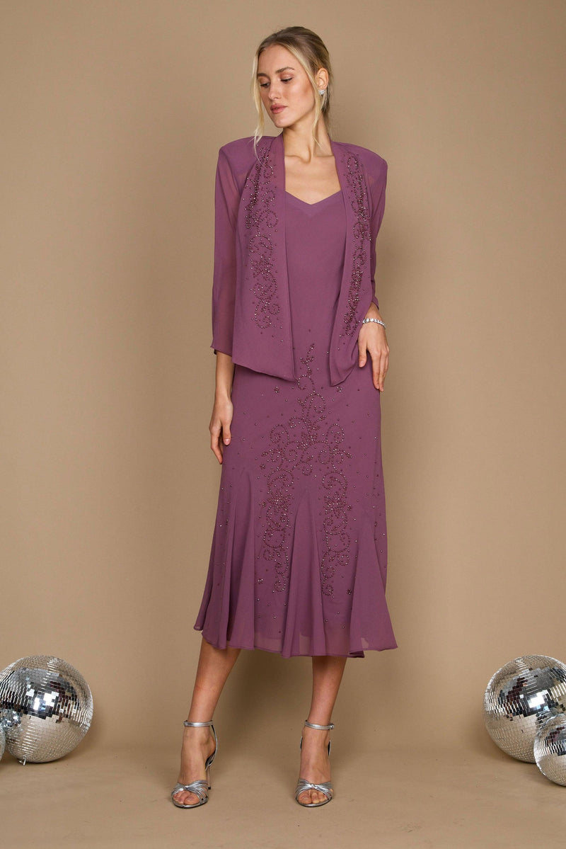 R&M Richards 358260 Plus Size Long Mother Of The Bride Dress