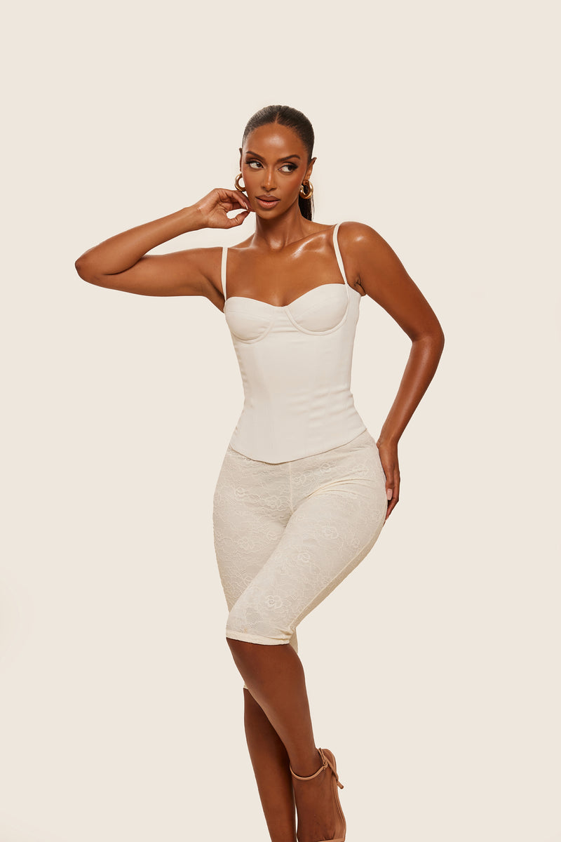The Everly Corset in Off White