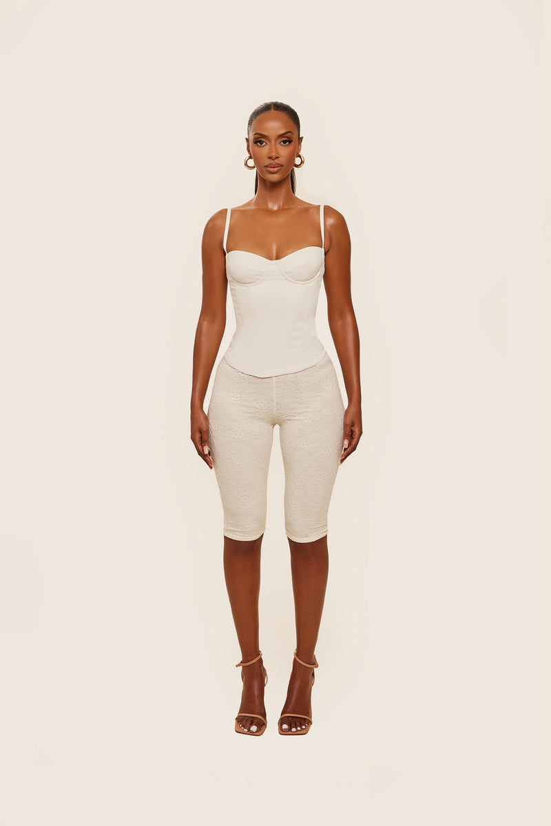 The Everly Corset in Off White