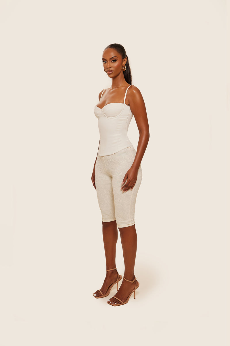 The Everly Corset in Off White