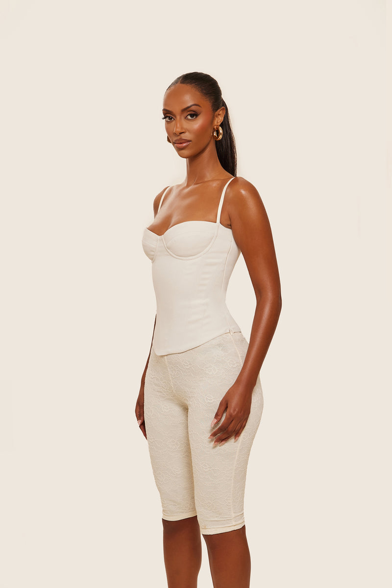 The Everly Corset in Off White