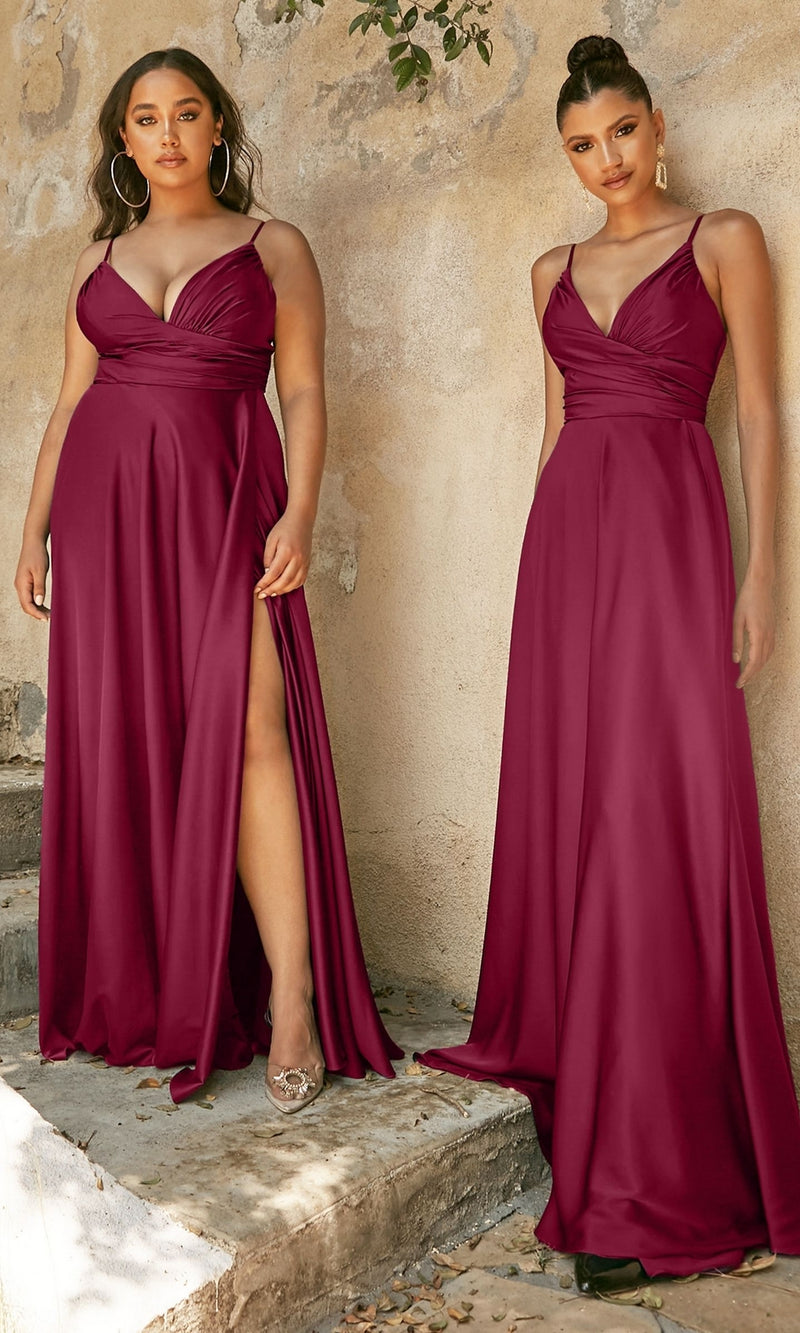 Plus-Size Long A-Line Prom Dress 7485C