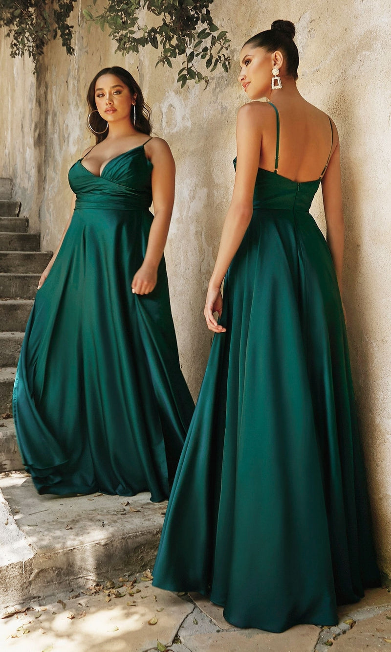 Plus-Size Long A-Line Prom Dress 7485C