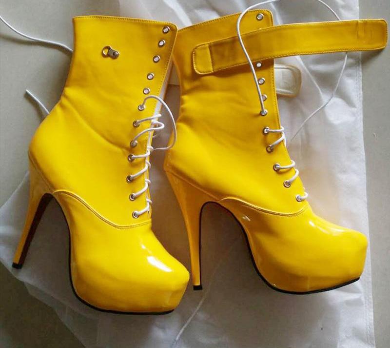 Pinky - Lace-Up Drag Queen Platform Boot - Plus Size