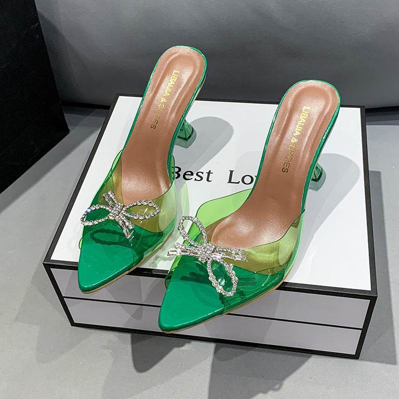 Buycenter Plus Size Red High Heels - Elegant Big Bow Wedding Shoes