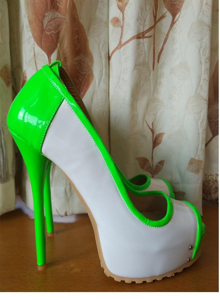 Evita - Don't Cry For Me Drag Queen Platform Pumps - Plus size