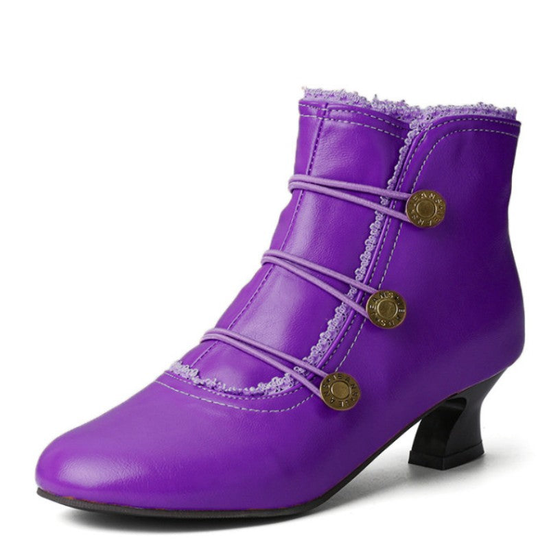 Women's Plus Size High-heeled Boots