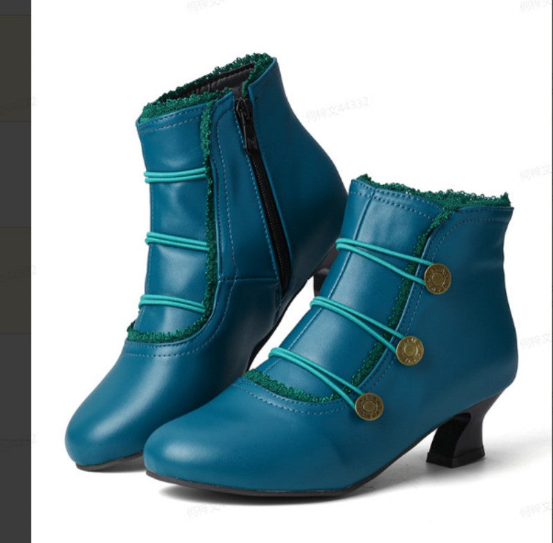 Women's Plus Size High-heeled Boots