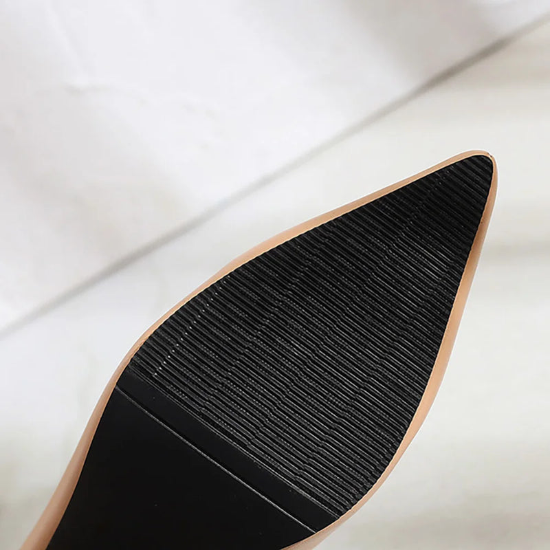 Brand New Pointed Toe Black Gray Women Dress Pumps High Heels Lady Office Shoes SA26 Plus Big Small Size 10 28 30 43 46