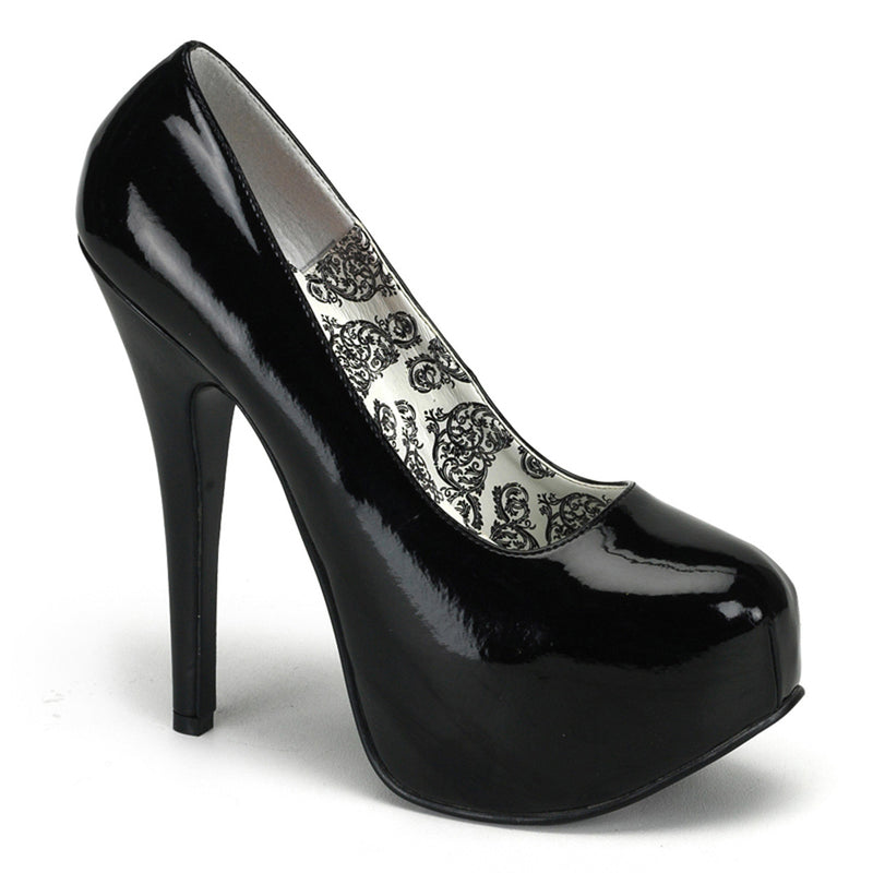Teeze-06W Wide Width Black PA Heels