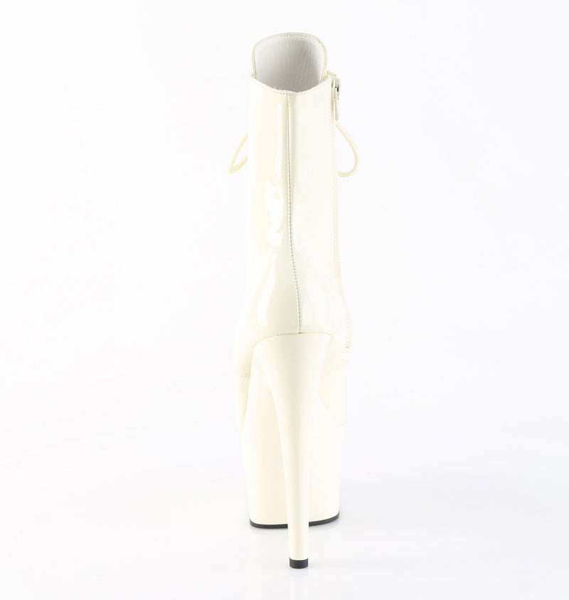 Pleaser Adore-1020 Off White Boots