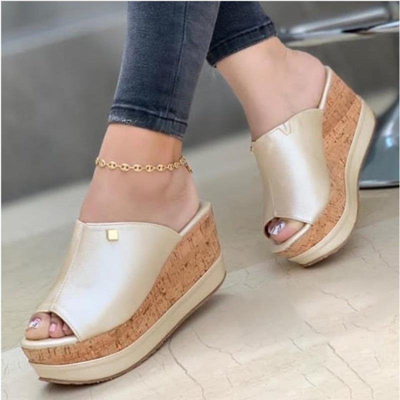 Women's Wedge Sandals – Peep Toe Platform Slippers | Summer Shoes USA & Canada