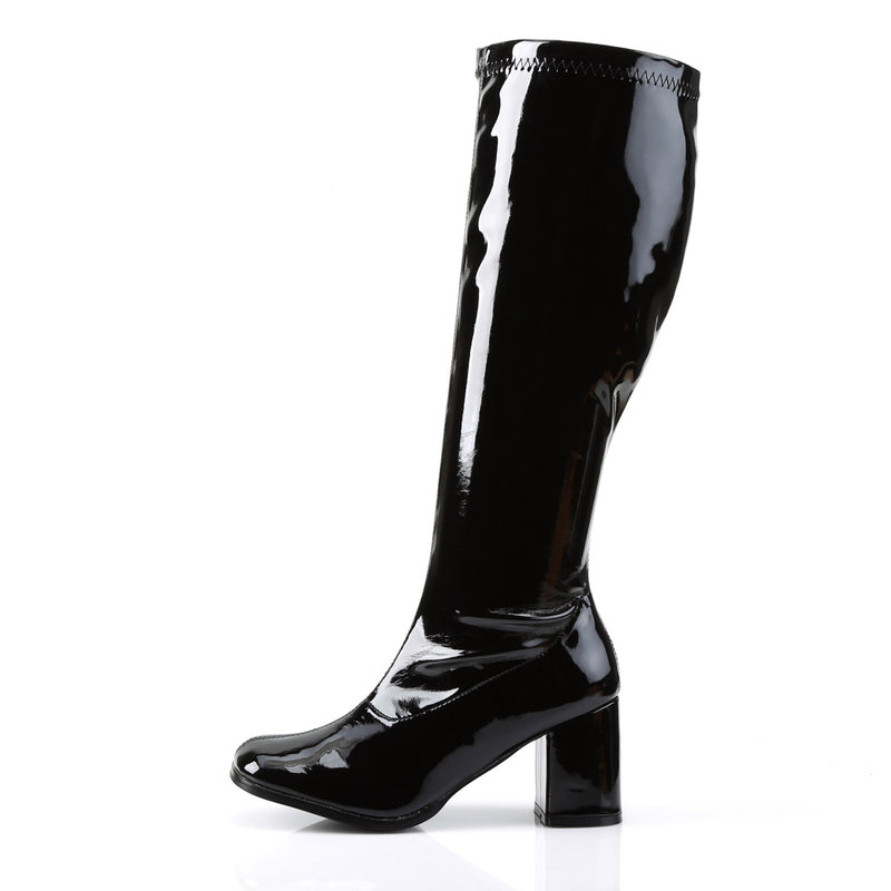 Pleaser Funtasma Sexy Block Heel Wide Width Knee High Side Zip Gogo Boots Shoes GOGO/300WC
