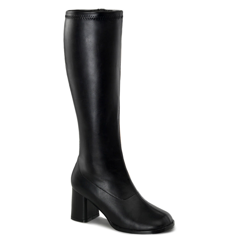 Pleaser Funtasma Sexy Block Heel Wide Width Knee High Side Zip Gogo Boots Shoes GOGO/300WC