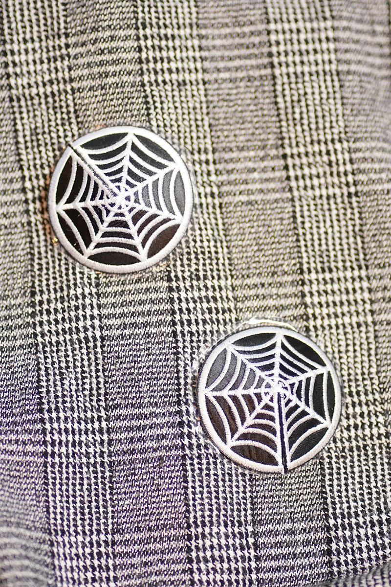 Round Cobweb Pattern Embroidered Sexy Nipple Covers