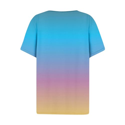 Cotton Summer Tops for Women Spring Tops for Women 2024 Summer Outfits for Teens Summer Tops Trendy Womens Plus Size Summer Clothes Women Tunic Shirts Royal Blue Tops for Blue XL
