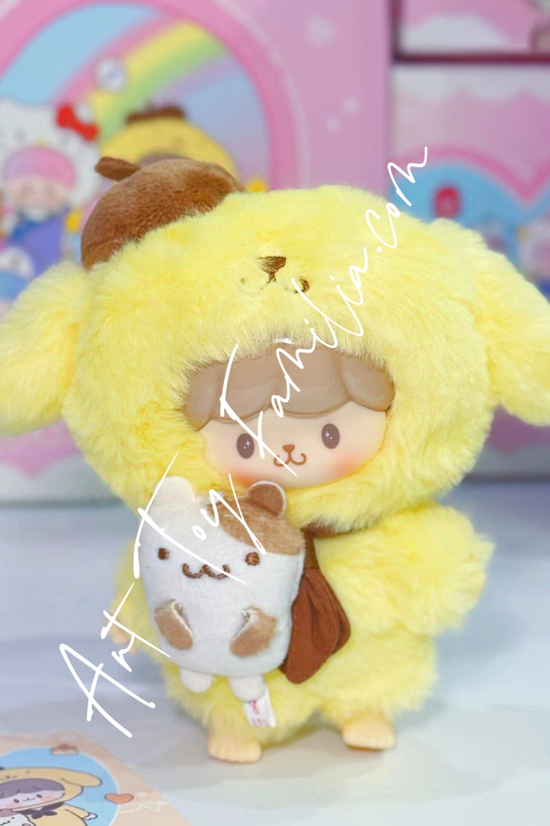 zZoton × Sanrio Love-League Buddies Series Vinyl Plush Keychain - 卓大王 × 三丽鸥家族友友联盟系列搪胶毛绒挂件