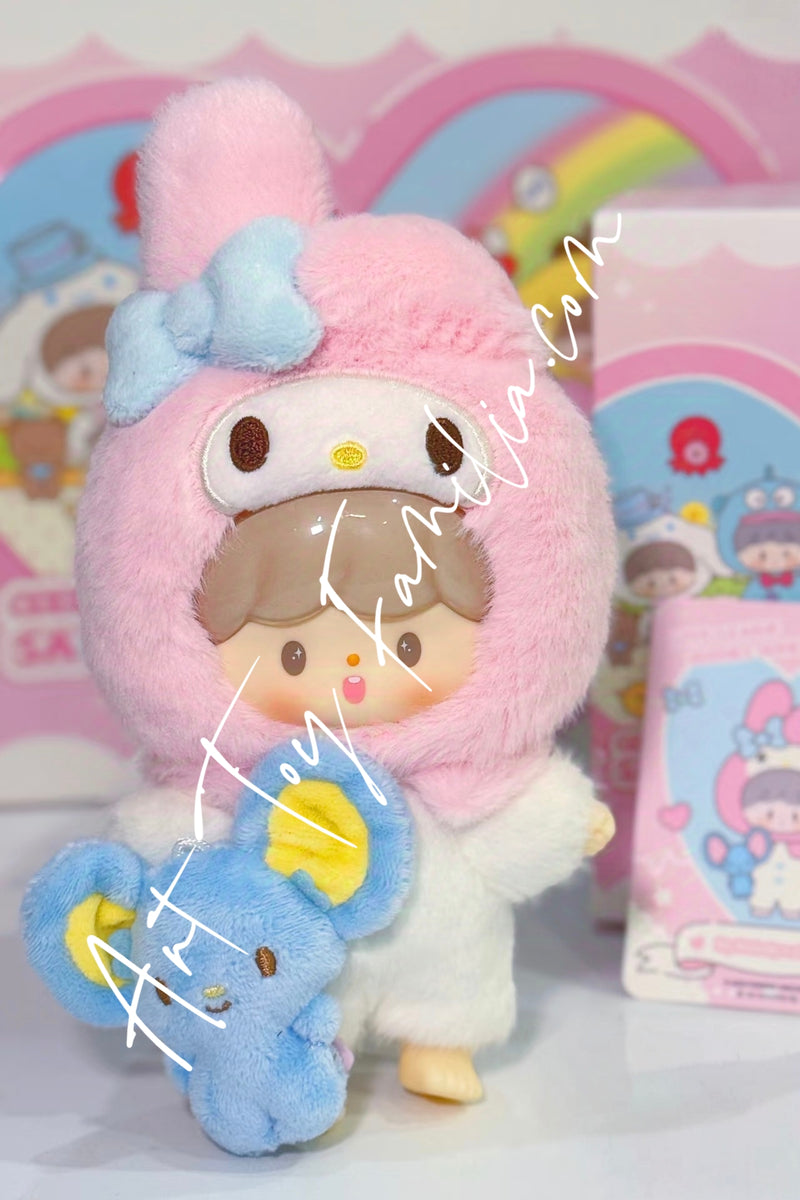 zZoton × Sanrio Love-League Buddies Series Vinyl Plush Keychain - 卓大王 × 三丽鸥家族友友联盟系列搪胶毛绒挂件