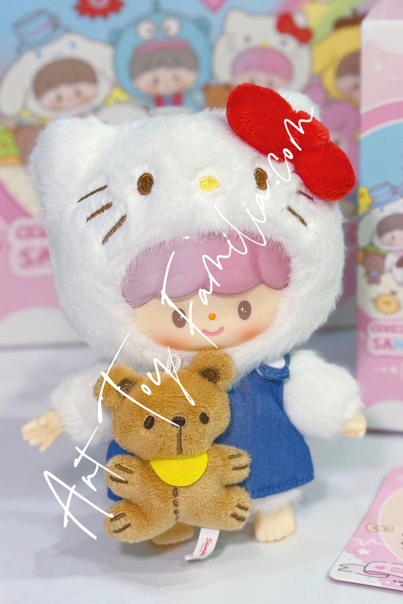 zZoton × Sanrio Love-League Buddies Series Vinyl Plush Keychain - 卓大王 × 三丽鸥家族友友联盟系列搪胶毛绒挂件
