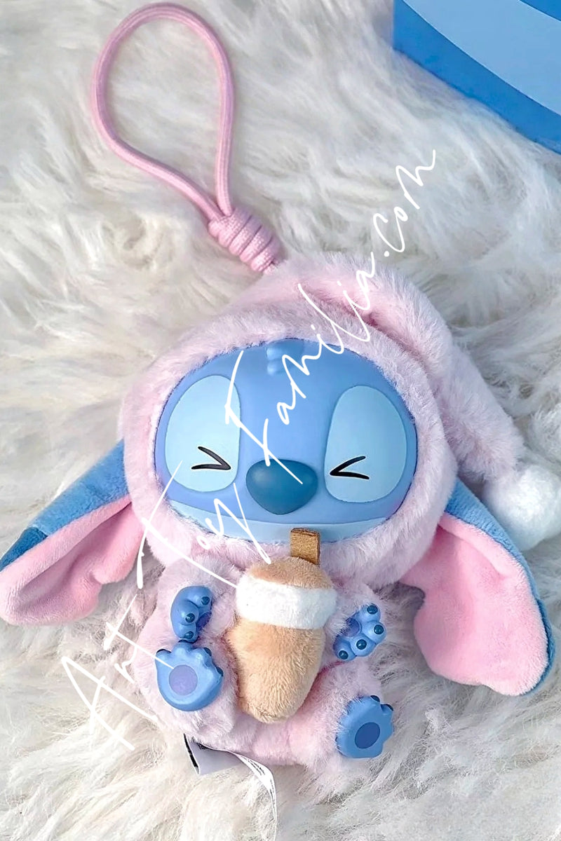 Stitch Eat Something Before Sleep Series Vinyl Plush Toy - 再困也要吃一口系列搪胶毛绒盲盒