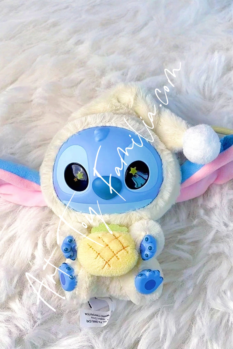 Stitch Eat Something Before Sleep Series Vinyl Plush Toy - 再困也要吃一口系列搪胶毛绒盲盒