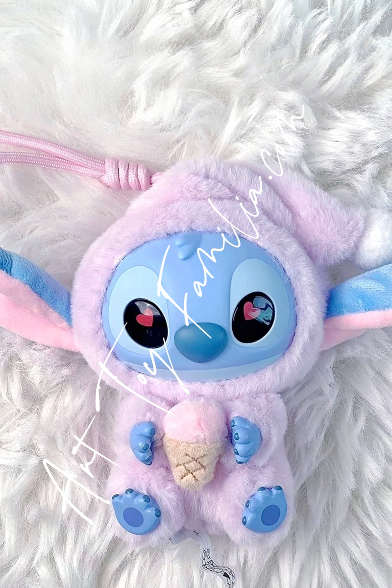 Stitch Eat Something Before Sleep Series Vinyl Plush Toy - 再困也要吃一口系列搪胶毛绒盲盒