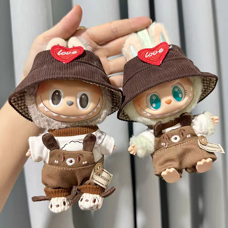 Doll Cloth Puppy Playtime Overalls Set - 033