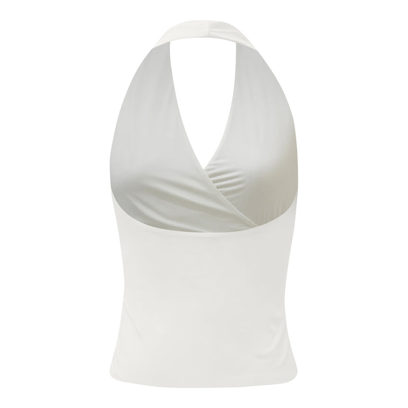 embellished halter top