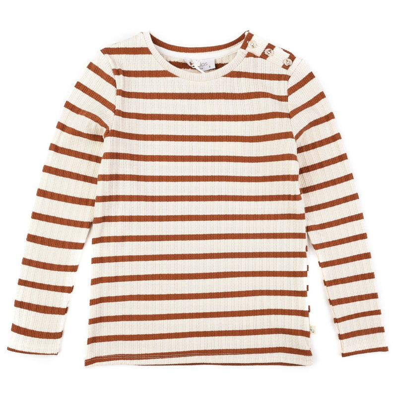 Hadas LS. Rib Striped Tee