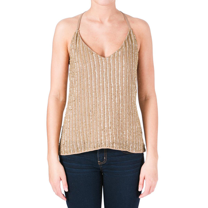W118 by Walter Baker Womens Whitney Embellished Chiffon Tank Top