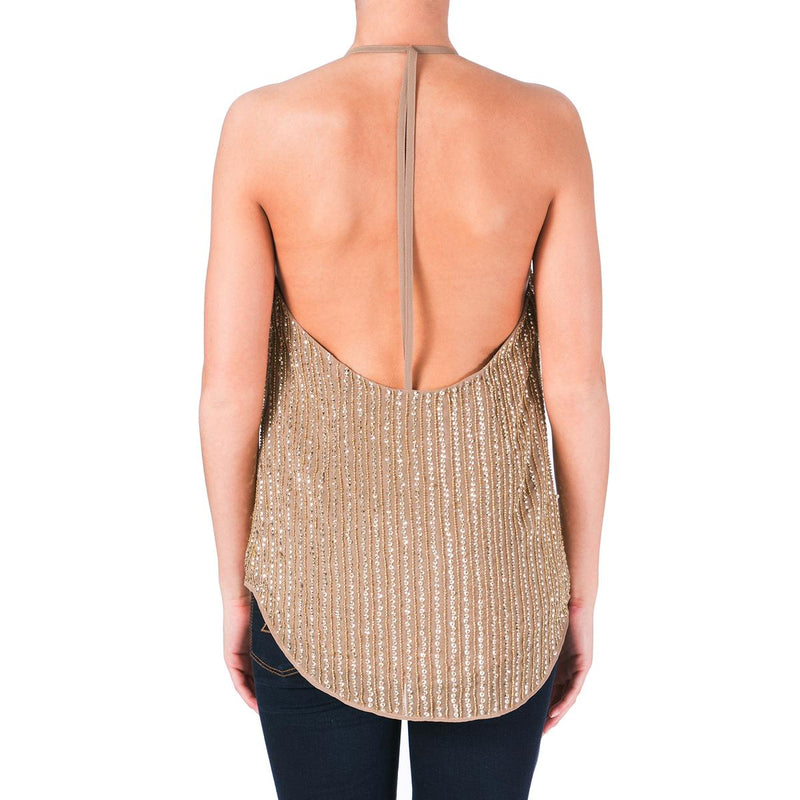 W118 by Walter Baker Womens Whitney Embellished Chiffon Tank Top