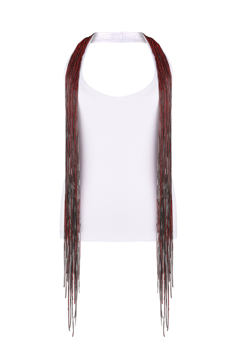 Embellished rib tank FROLOV