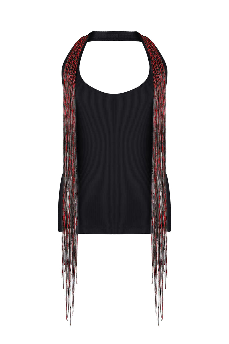 Embellished rib tank FROLOV