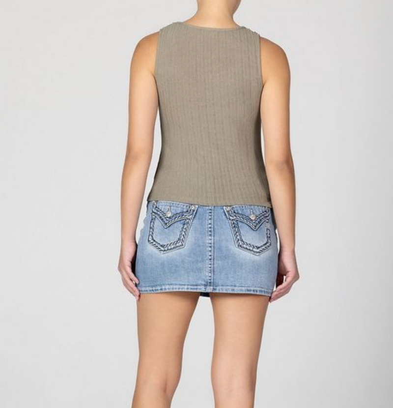 Miss Me Jenny Embellished Tank