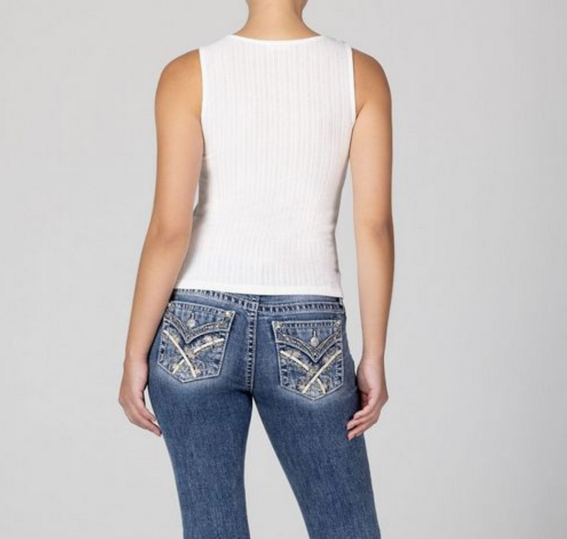 Miss Me Jenny Embellished Tank
