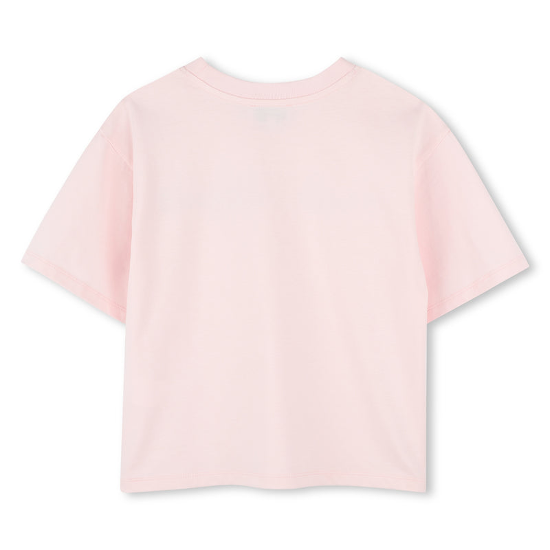 Short-Sleeved T-Shirt with Embellished Logo