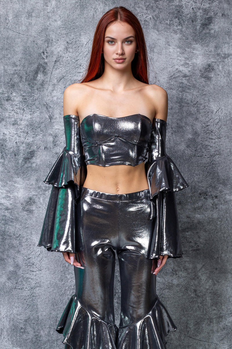 Silver Dusk Bandeau Top