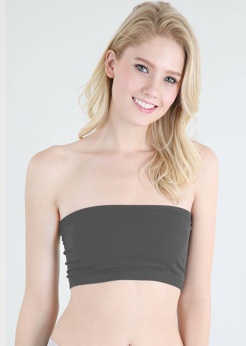 Bandeau Top - Charcoal