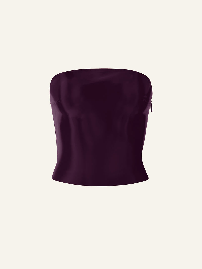Killa bandeau in Plum Patent
