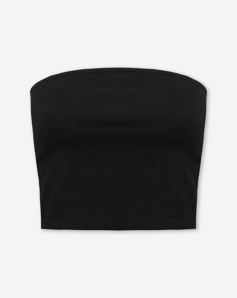JERSEY BANDEAU TOP BLACK