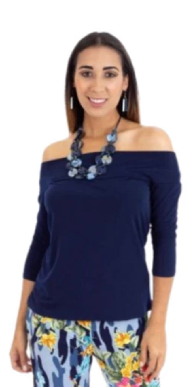 SOLID OFF THE SHOULDER TOP